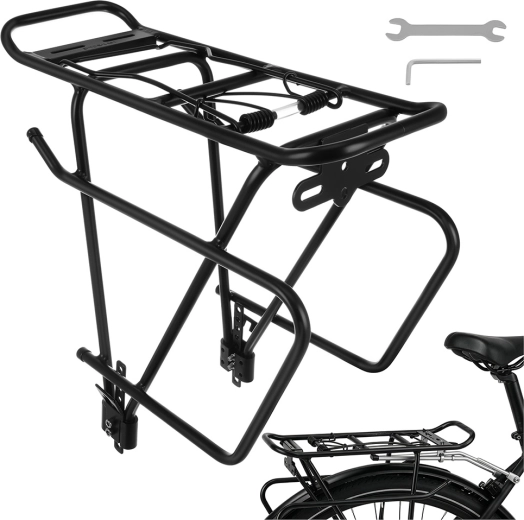 Porte-bagages arrière pour vélo Trizand 38 × 13,5 × 35 cm, capacité de charge 25 kg