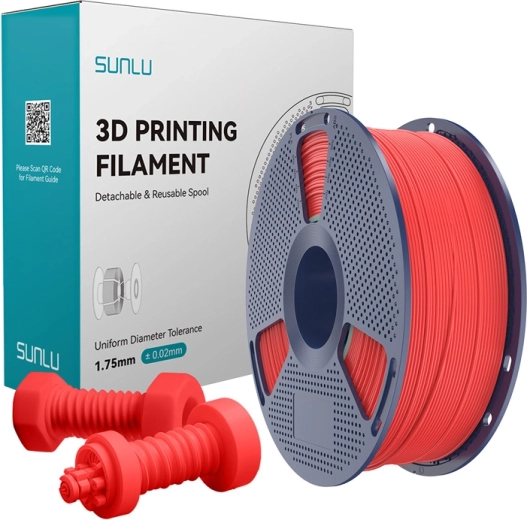 Filament ABS haute vitesse Sunlu rouge 1,75 mm 1 kg