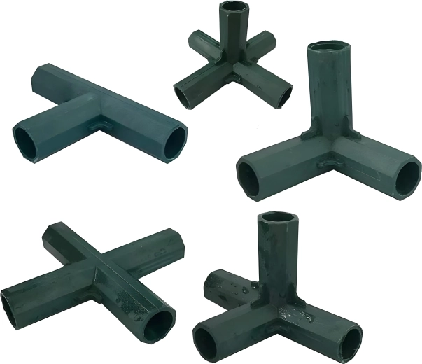 Pièces de raccordement en plastique – set de 20 pcs pour serre tunnel 300 × 150 × 175 cm