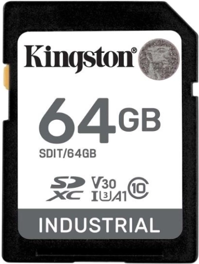 Carte microSD industrielle 64 Go CL10 UHS‑I