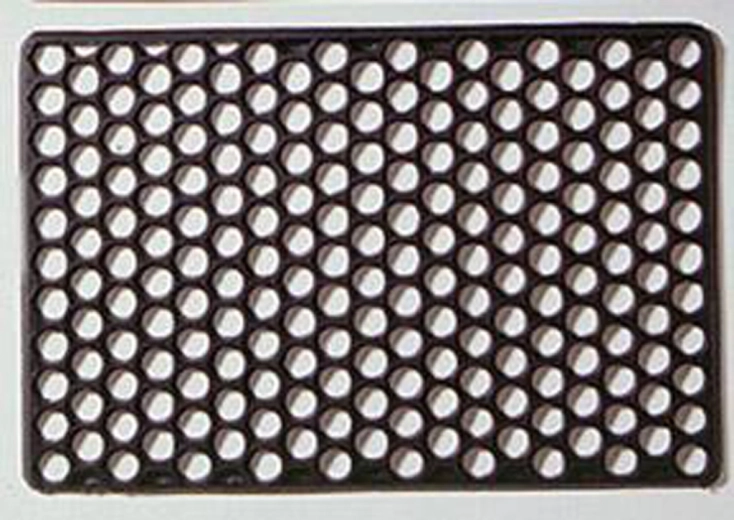 Paillasson en caoutchouc 40 × 60 cm noir TORO