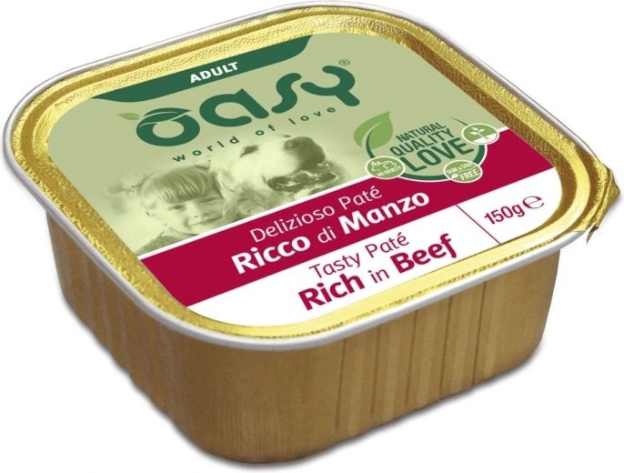 OASY Tasty Pate Adult pâté de bœuf pour chiens 150 g