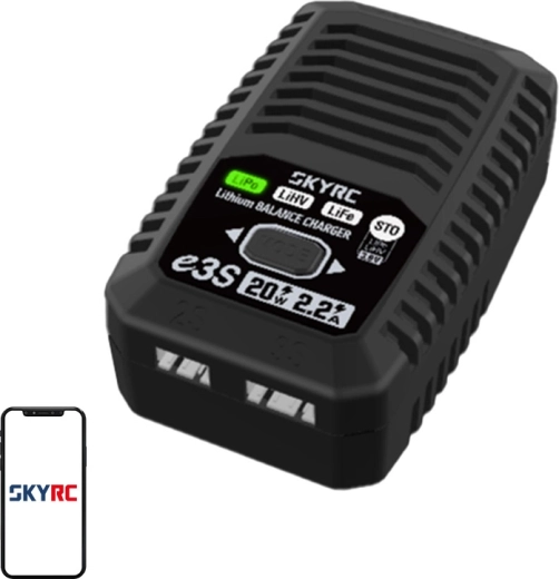 Chargeur secteur pour LiPo/LiHV/LiFe 2S/3S SKYRC e3S