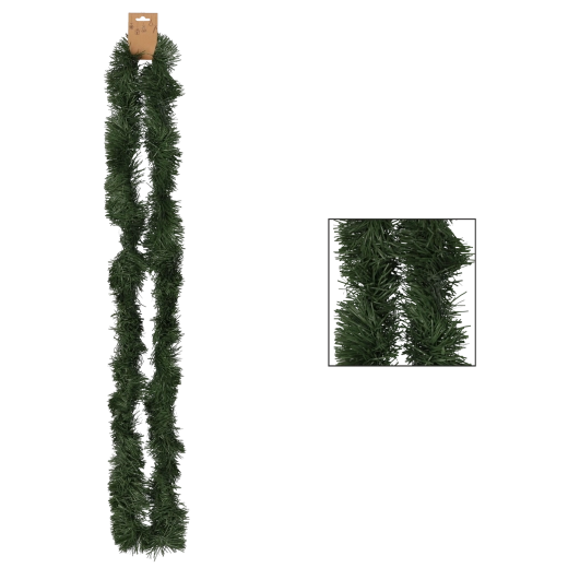 Guirlande de Noël verte 2 m en PVC