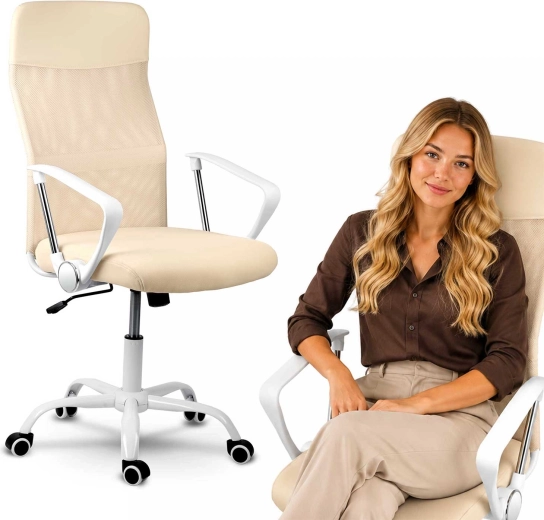 Chaise de bureau ergonomique pivotante Sofotel Tamar avec micro-maille