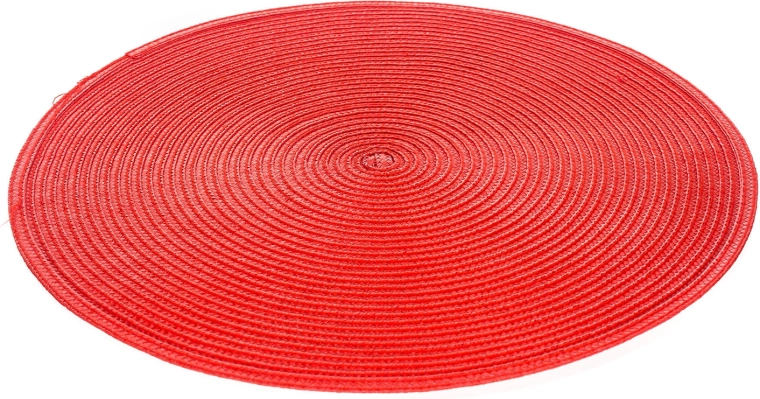 Set de table rond en plastique TONDO 38 cm rouge