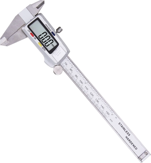 Pied à coulisse électronique numérique RENEW FORCE 0–150 mm avec étui - 1 pièce