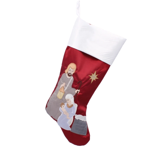 Chaussette de Noël Sainte Famille – décoration pour cadeaux