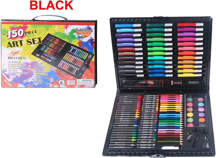 Coffret de dessin dans une mallette – 150 pièces