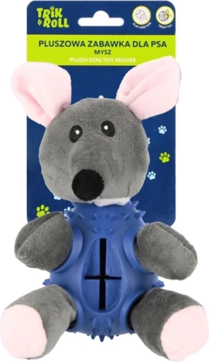 Souris en peluche pour chien avec couineur