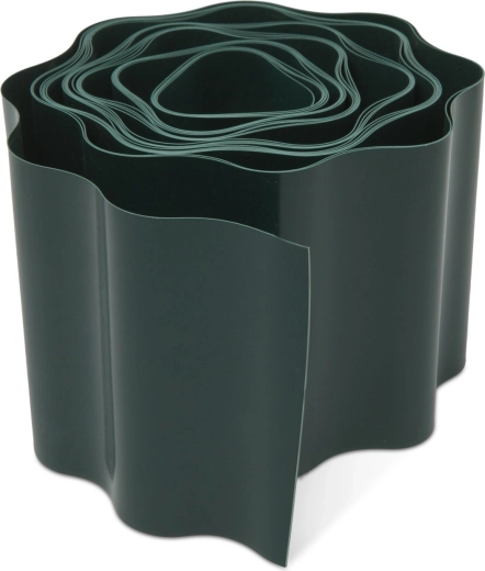 Bordure de jardin en plastique pour pelouse, 6 m, verte