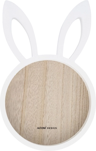 Plateau décoratif en bois avec poignées 19 × 30 cm
