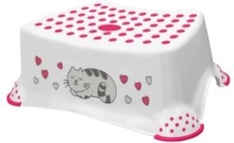 Marchepied pour enfants avec chat 40,5 × 28,5 × 14 cm