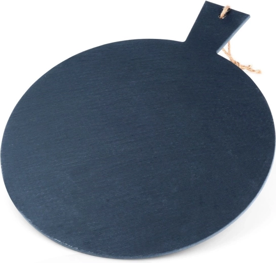 Planche de service en ardoise avec poignée 43 × 34 cm