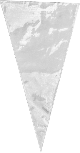 Lot de poches à douille jetables 35 × 18 cm blanches (10 pièces)