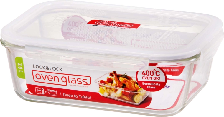 Bol alimentaire Lock 2 l en verre
