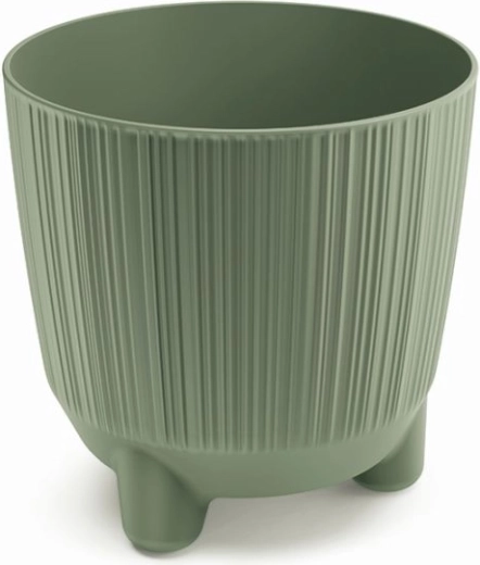Cache-pot avec pieds en vert terre RYFO N