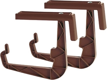 Support universel pour jardinières sur rampe 23,5 cm, marron