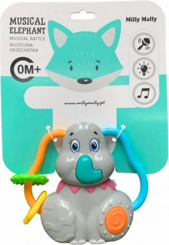 Hochet musical en forme d’éléphant Milly Mally