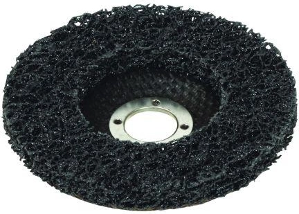 Disque abrasif en nylon 115 mm avec support