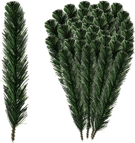 Brindilles d'épinette synthétiques 29 cm - paquet de 40 pièces