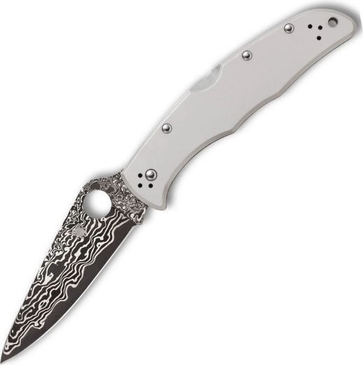 Spyderco Endura 4 couteau de poche en titane avec lame en damas 9,7 cm