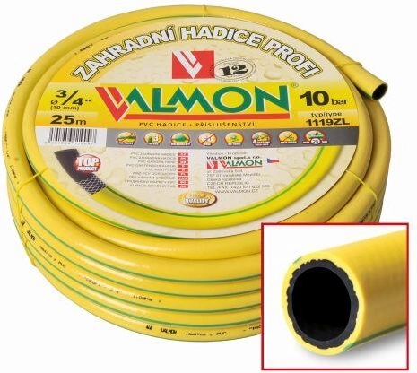 Tuyau de jardin PROFI 3/4" 25 m, jaune opaque