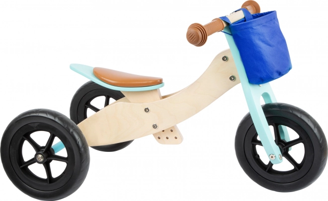 Draisienne en bois Maxi turquoise pour enfants 2en1