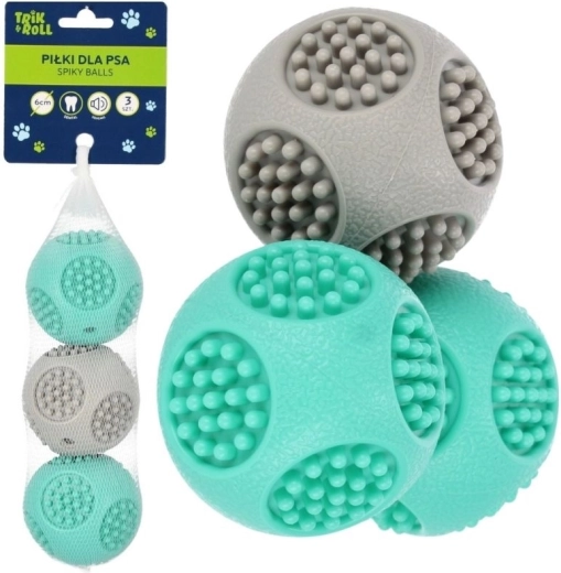 Lot de balles pour chien (3 pièces)