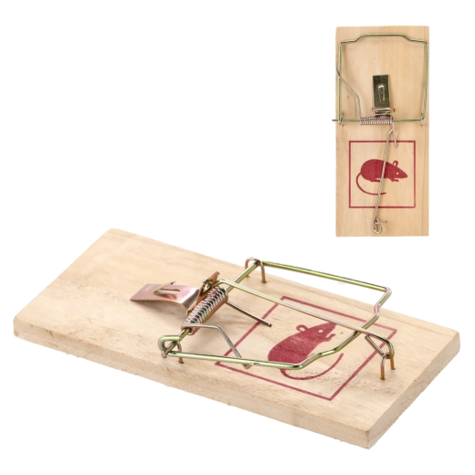 Piège en bois pour souris et rats 17,5 × 8 cm