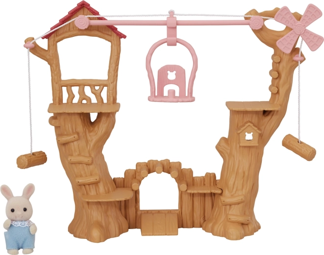 Sylvanian Families aire de jeux à câble pour enfants avec nacelle