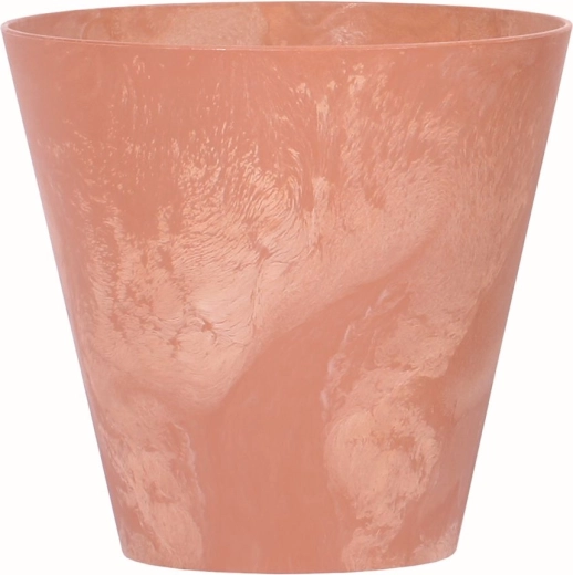 Pot de fleurs Tubus effet béton 20 cm terracotta