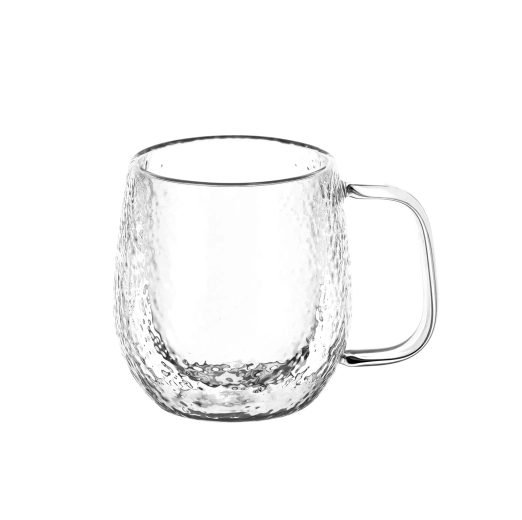 Lot de 2 verres thermiques Texture avec anse 240 ml