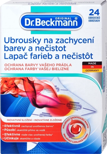 Dr. Beckmann capteur de couleurs et d’impuretés en microfibre 24 pcs