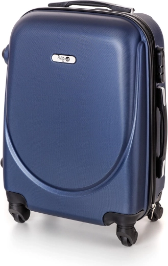 Valise rigide de voyage ABS taille S 38 l bleu