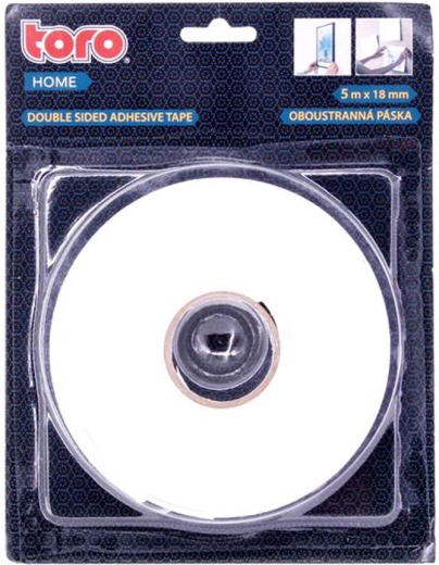 Ruban adhésif double face TORO 5 m × 18 mm