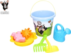 Set de sable Krtek grand 3,5 l bleu