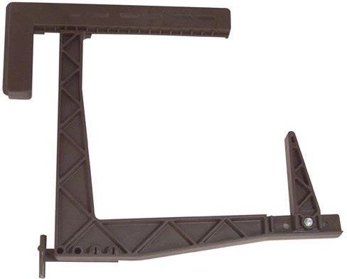 Support réglable pour jardinières HERKULES pour balcon 18 × 17 cm, marron