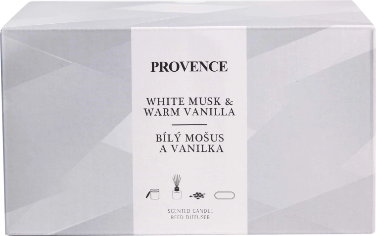 Coffret cadeau Musk Vanilla Provence – bougie et diffuseur