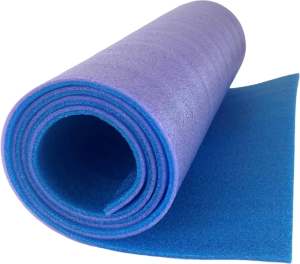 Acra tapis de sol double couche IFO 180 × 50 cm, 8 mm bleu/violet
