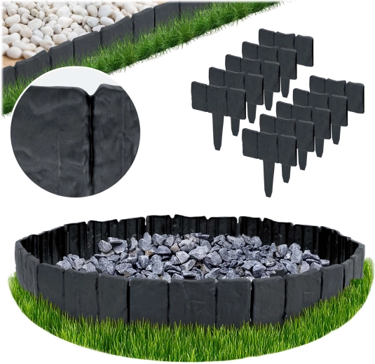 Plonos bordure de jardin 2,5 m anthracite