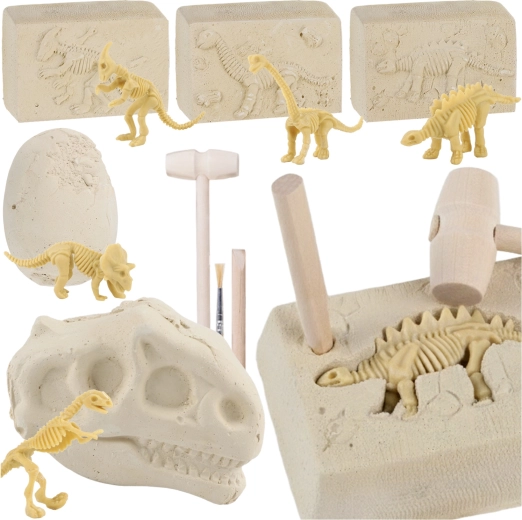 Kruzzel fouilles de dinosaures 5 en 1 – kit de paléontologie