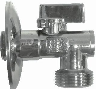 Robinet pour machine à laver avec clapet anti-retour et filtre 1/2" x 3/4"