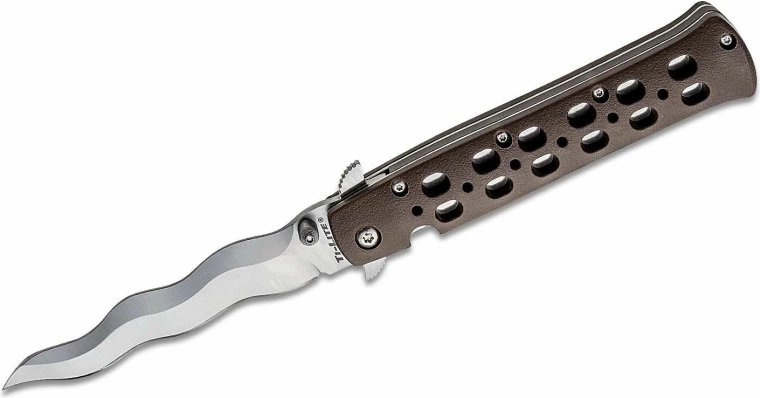 Couteau pliant Cold Steel Ti-Lite Kris 10,2 cm, brun, Zy-Ex