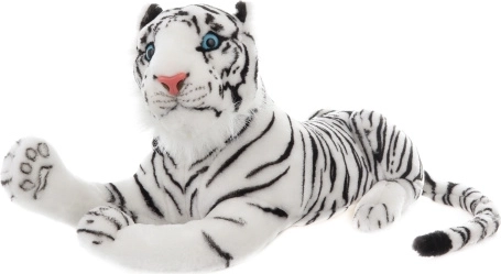 Tigre blanc en peluche 55 cm