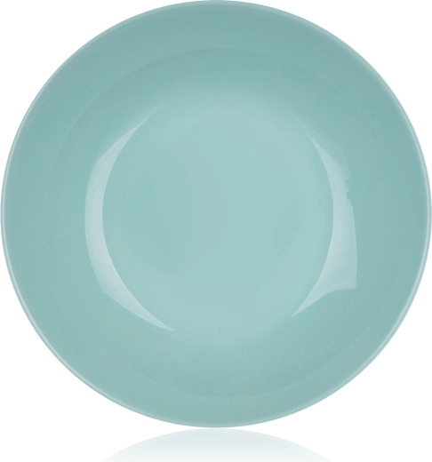 Assiette creuse DIWALI 20 cm turquoise en verre