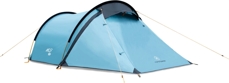 Tente de randonnée pour 2 personnes NILS Camp North Peak bleue