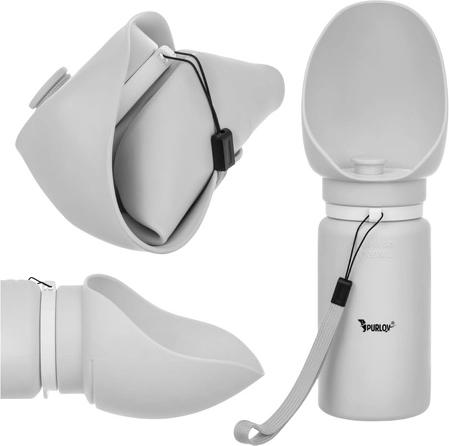 Bouteille de voyage pliable pour chiens 550 ml Purlov