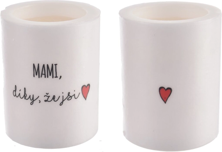 Bougie parfumée en verre « Maman, merci d’être là »