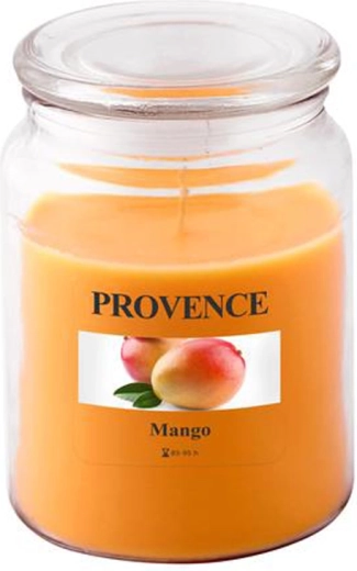 Bougie parfumée en verre PROVENCE mangue 95 heures